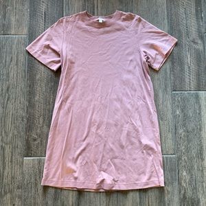 Casual Pink T-Shirt Dress